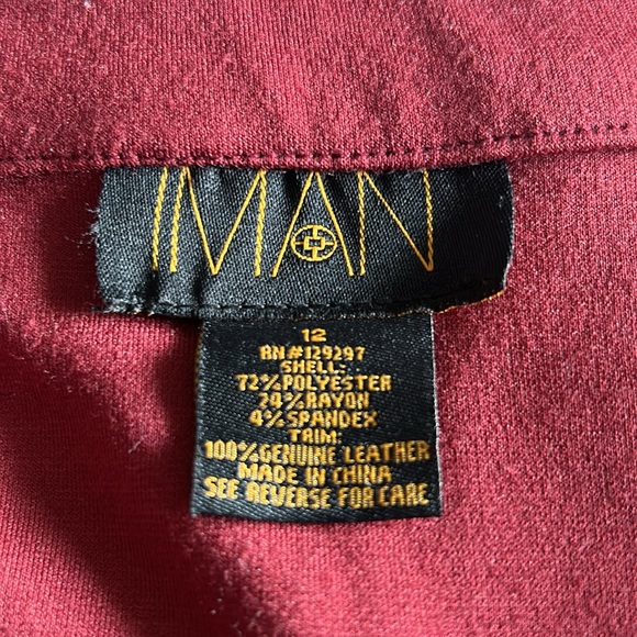 IMAN skater skirt with leather trim. - Picture 4 of 8